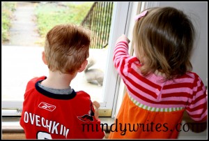 Kids Looking at Squirrels